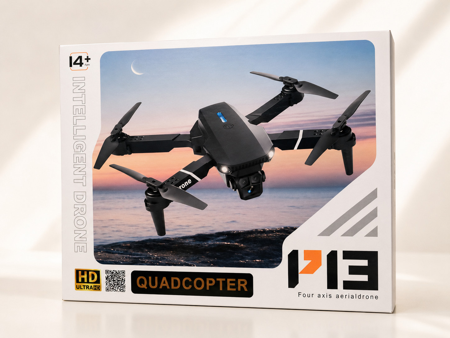 DMES P13 Black HD Camera Drone Foldable Quadcopter Optical Flow WiFi App Control