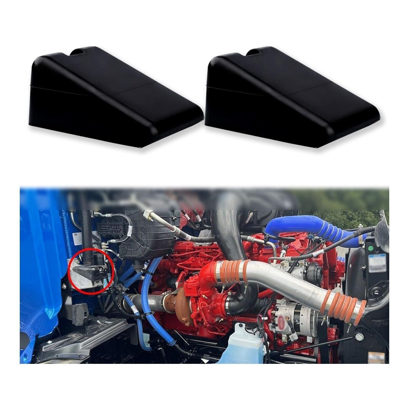 L85-6081 2Pack Hood Bumper Support For Peterbilt 567 579 Kenworth T680 T880