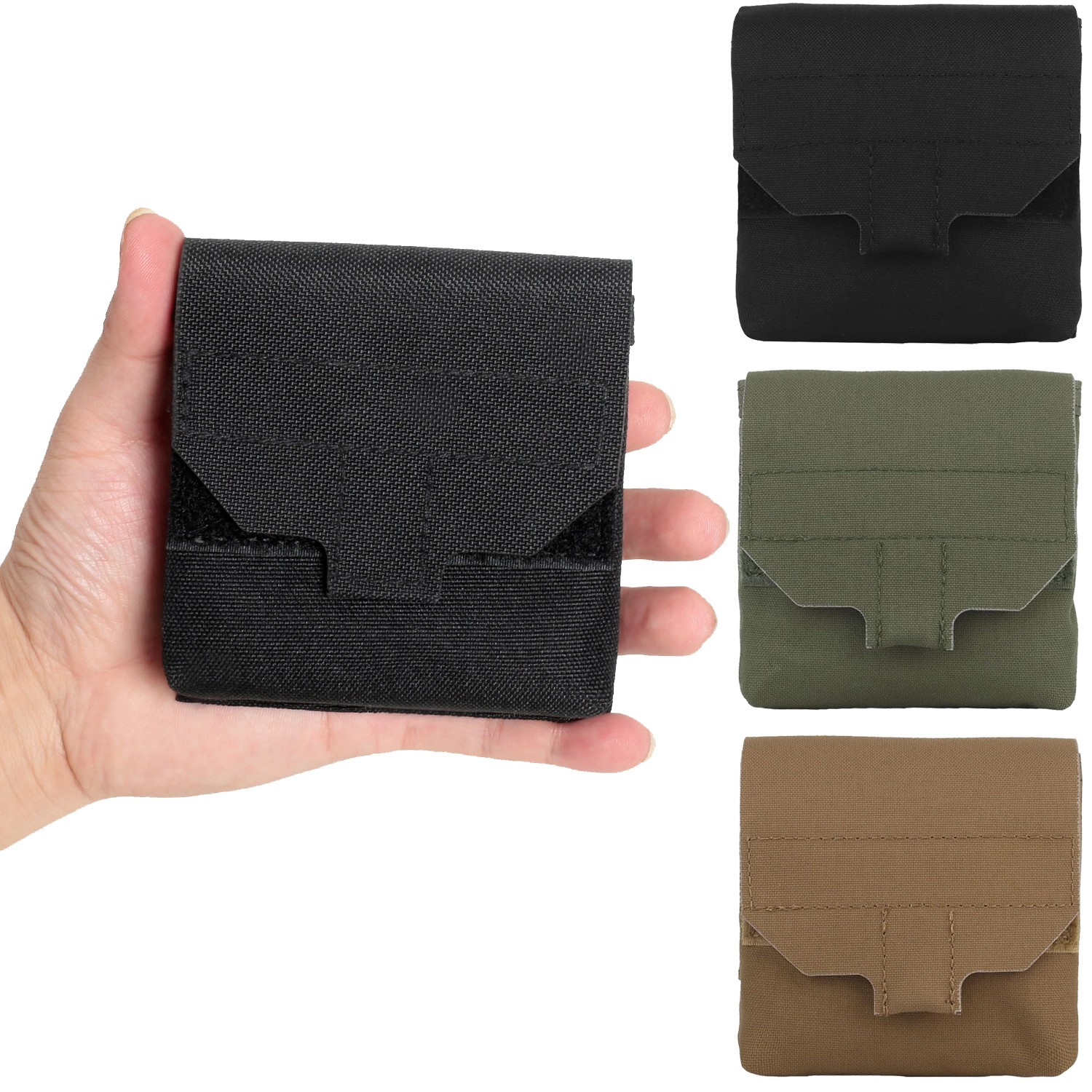 Tactical Cigarette Pouch Batteries Belt Bag - Military-Grade Small Utility Case