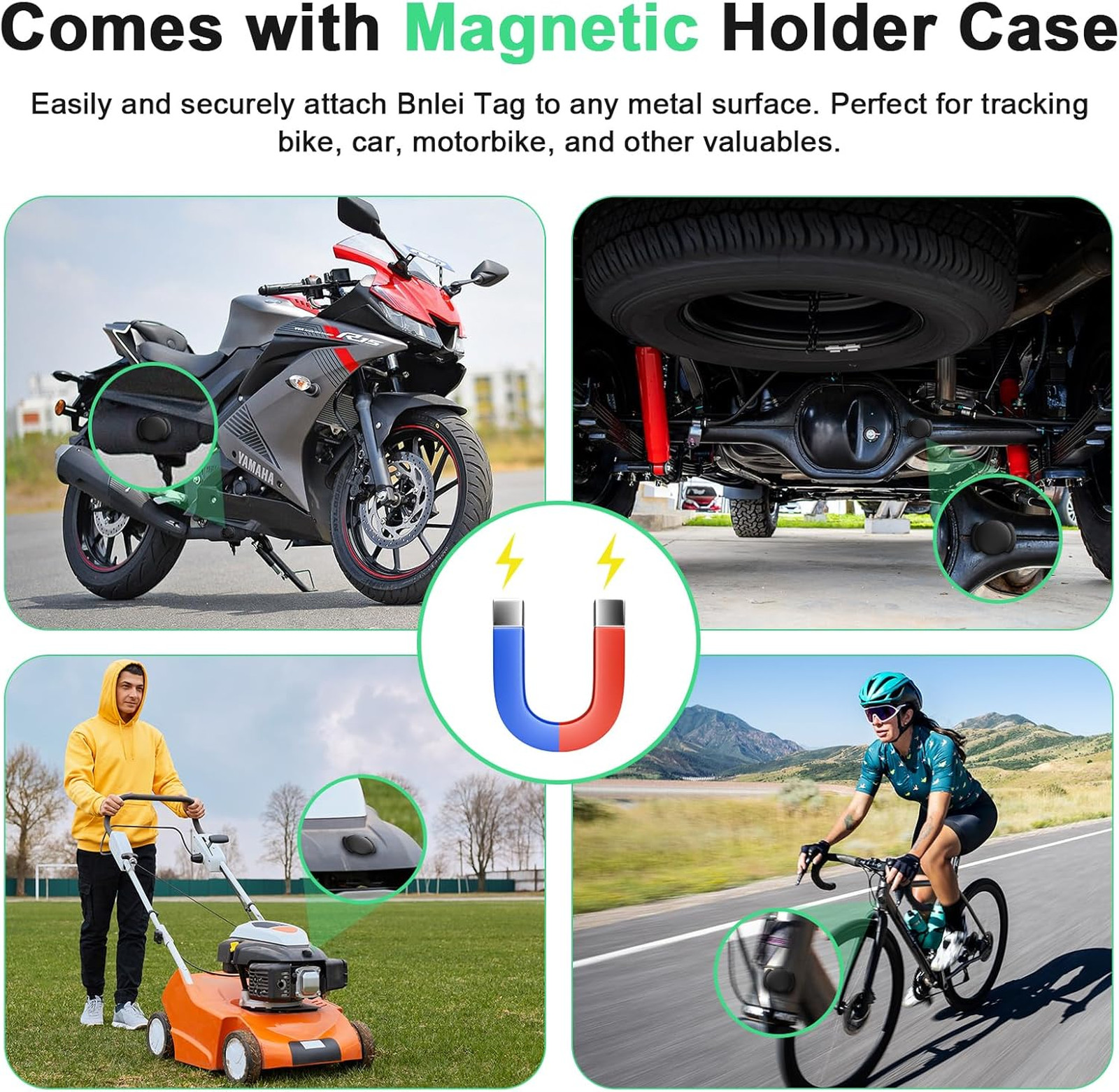 Bluetooth Tracker Tag for Apple Find My Replaceable Battery Key Luggage Wallet