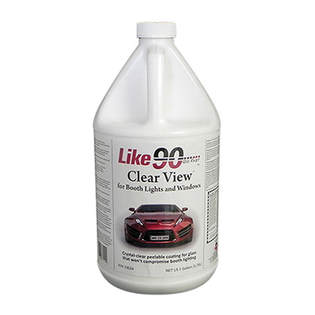 Like 90 Clear View 10034 Peelable Booth Coating, 1 gal Can, 400 sq-ft/gal Covera