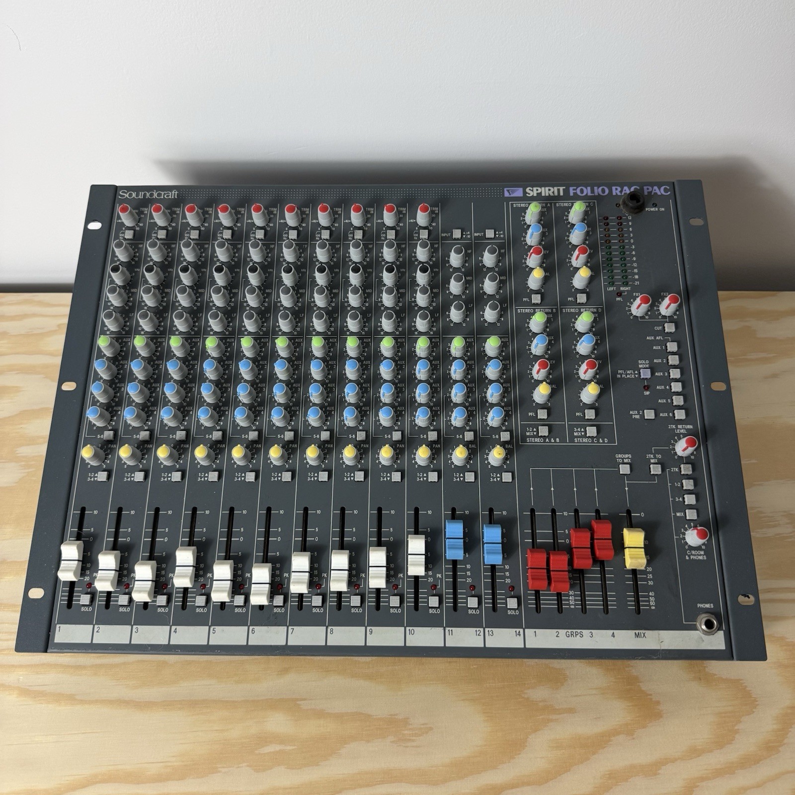 Soundcraft Spirit Folio Rac Pac Audio Mixer Console
