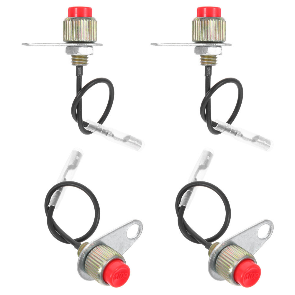 4 Pcs Kill Switch Protective on off Stop Lawnmower Spare Parts Plug