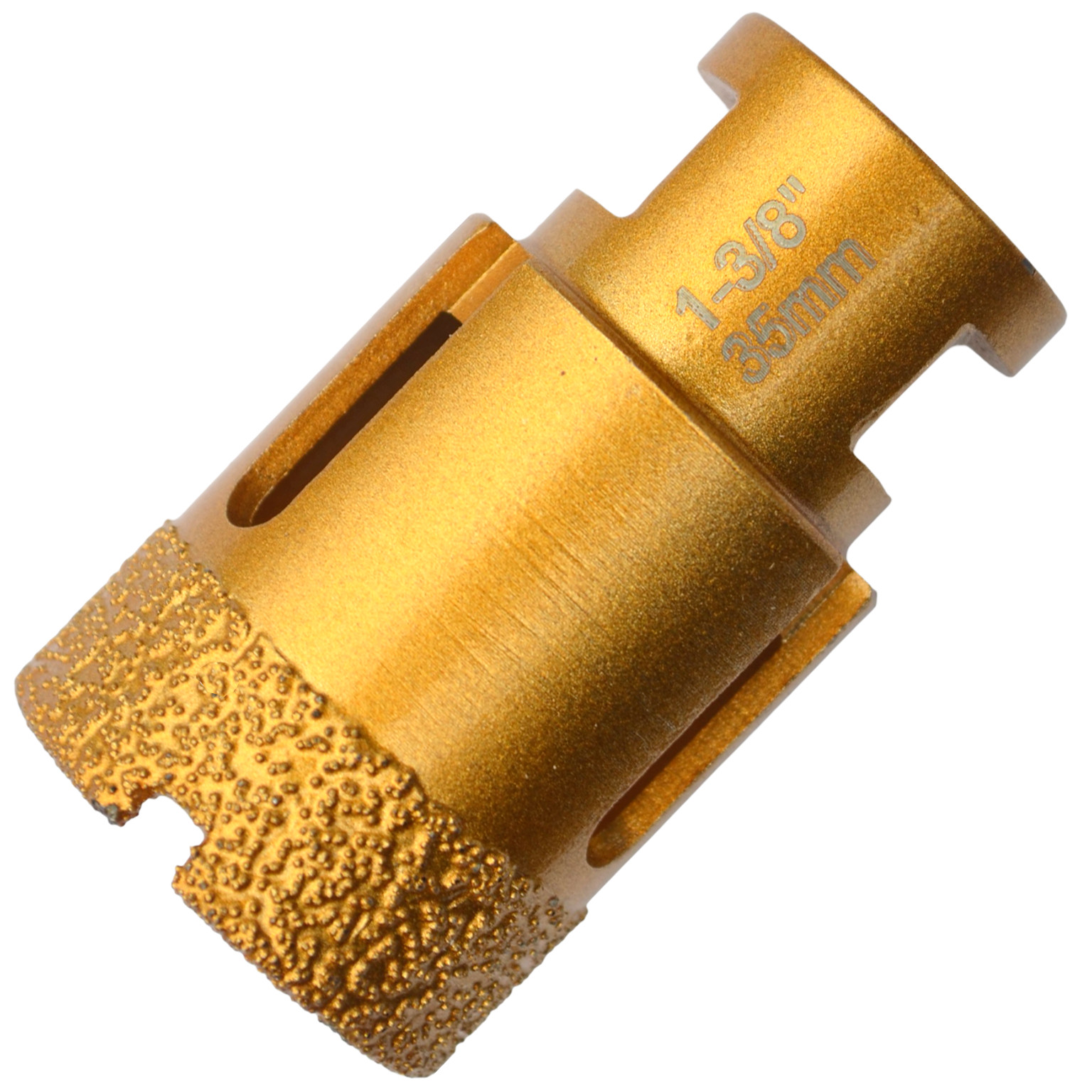 Diamond Core Bit 1 3/8 inch Dry Cut Granite Porcelain Concrete and Ceramic Tiles