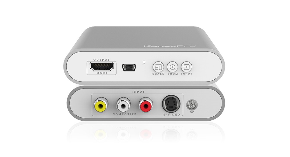 Composite S-Video to HDMI Converter Scaler Adapter 4K 1080p 720p Analog Signal