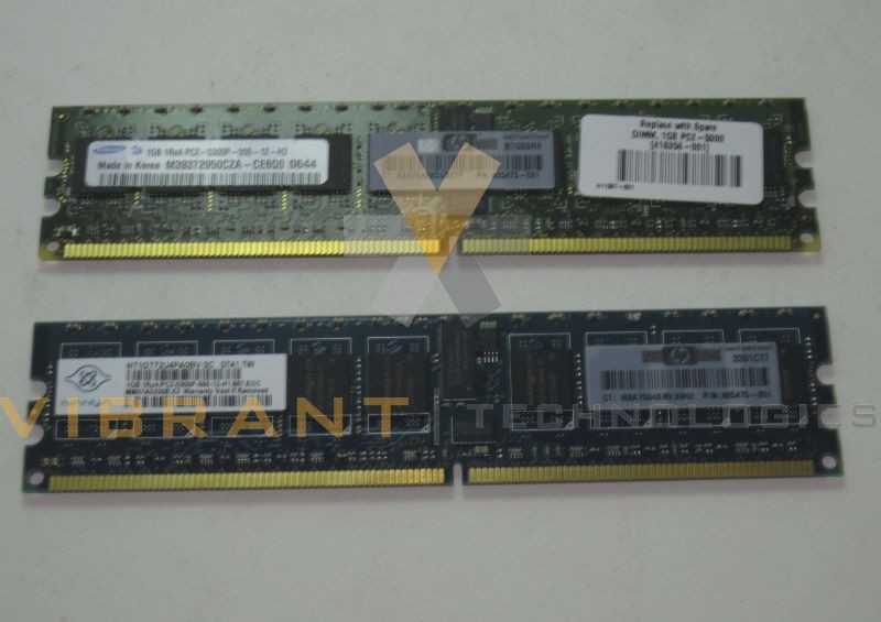 HP 408851-B21 2GB REG PC2-5300 2X1GB Server Memory Kit zy