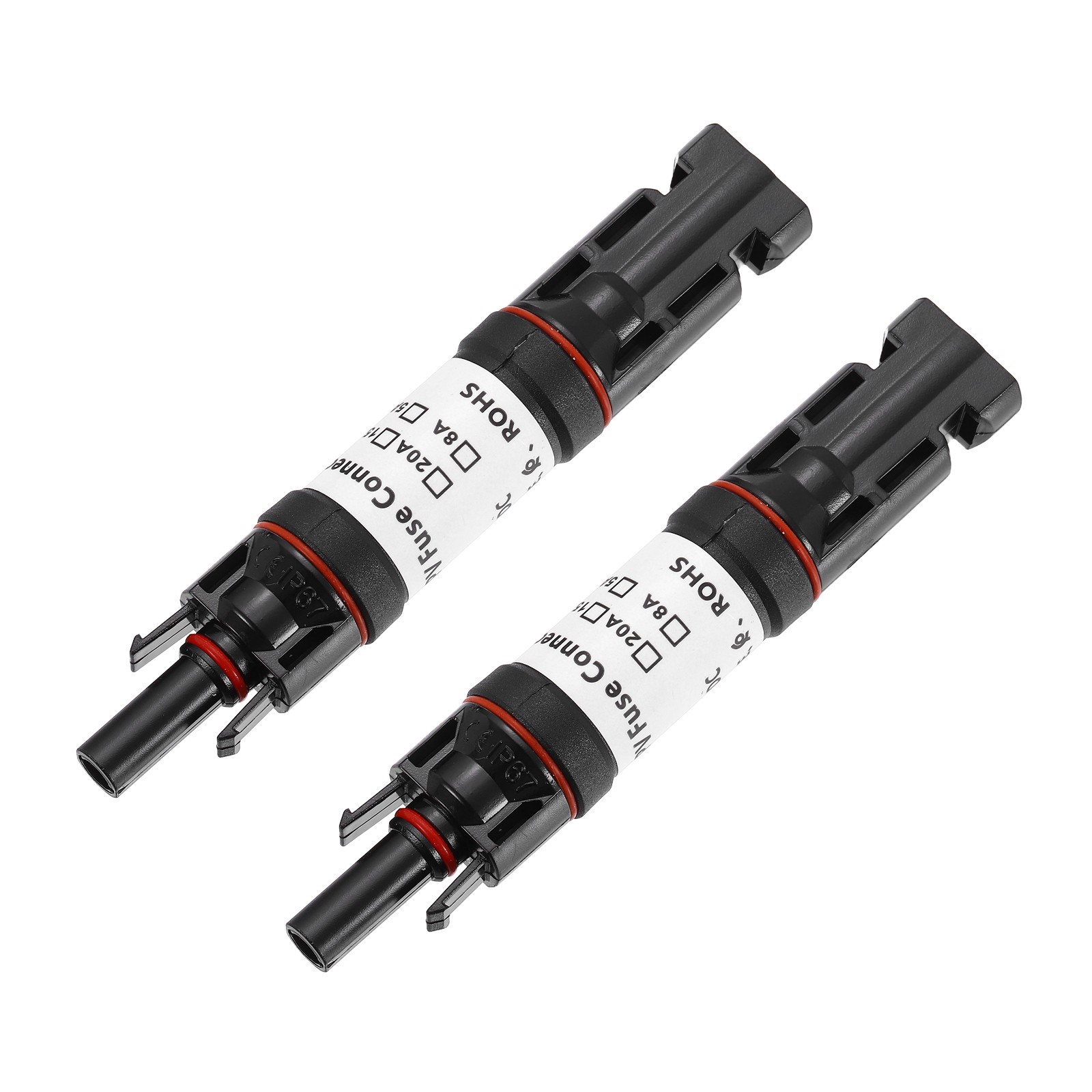2Pcs 30A Solar Fuse Holder Inline with Fuse for Solar Photovoltaic System