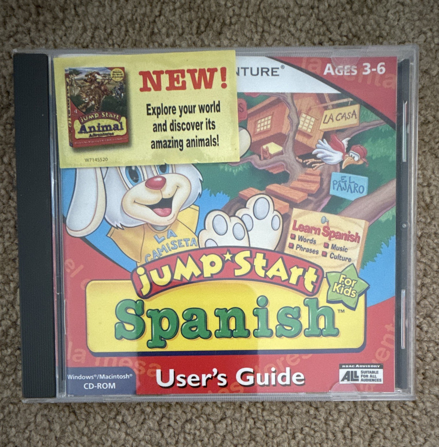 JumpStart Spanish for Kids CD-ROM w/ User's Guide, Windows & Macintosh, Ages 3-6