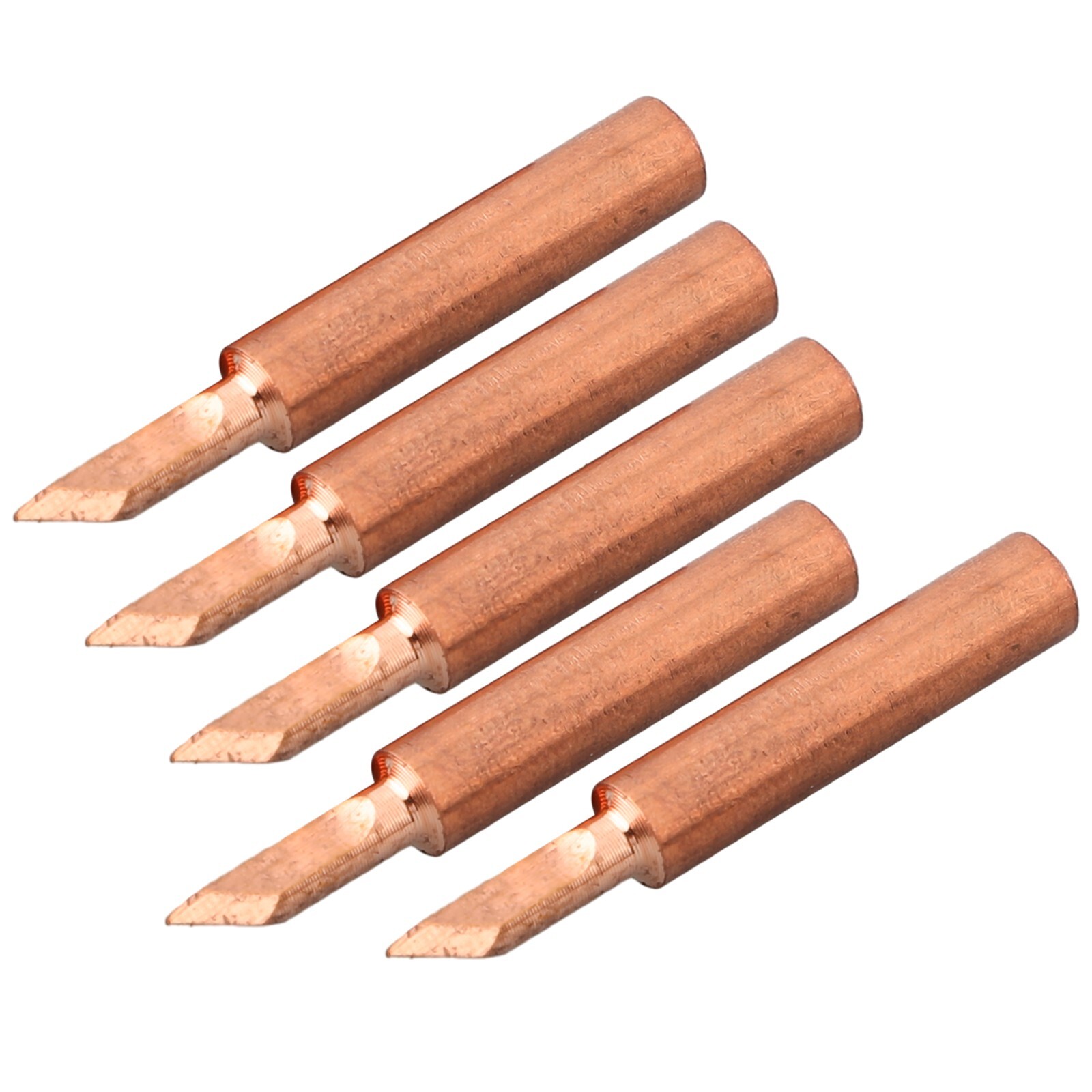 10pc 900M-T-SK Pure Copper Soldering Iron Tip Set Lead-Welding Solder Tip Tools