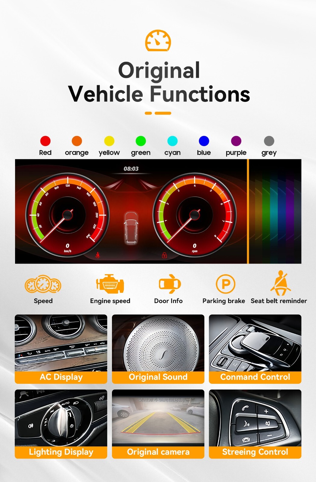 10.25" Android13 Screen GPS navigation Stereo Carplay for Mercedes E W212 32GB