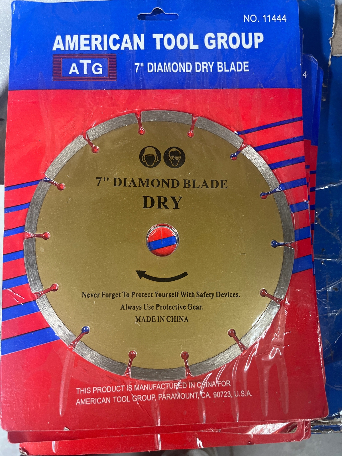 ATG 11444 7" Diamond Blade DRY