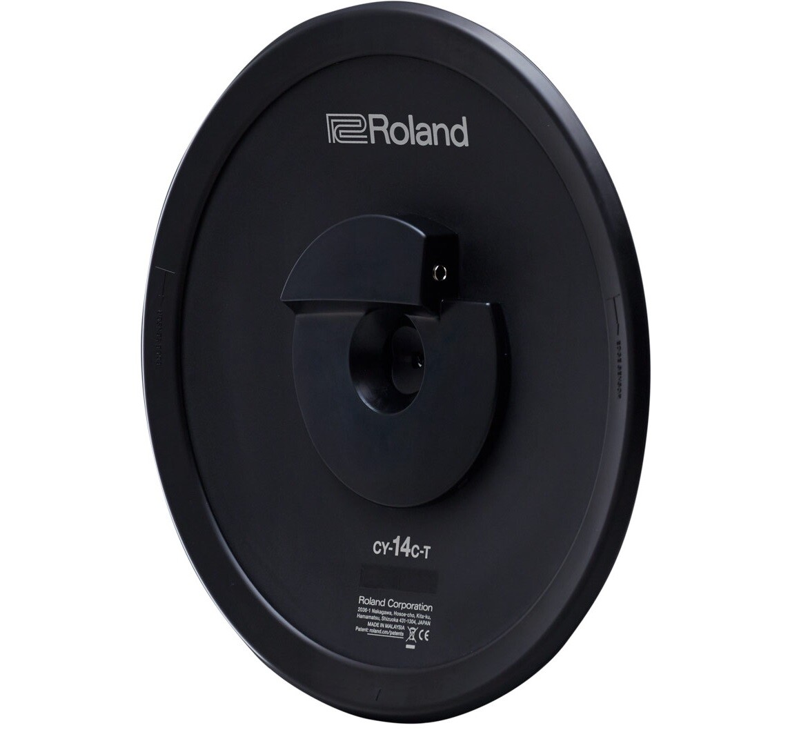 Roland CY-14C-T Electric V-Drums Crash Thin V-Cymbal Pad 14-Inch Black Genuine