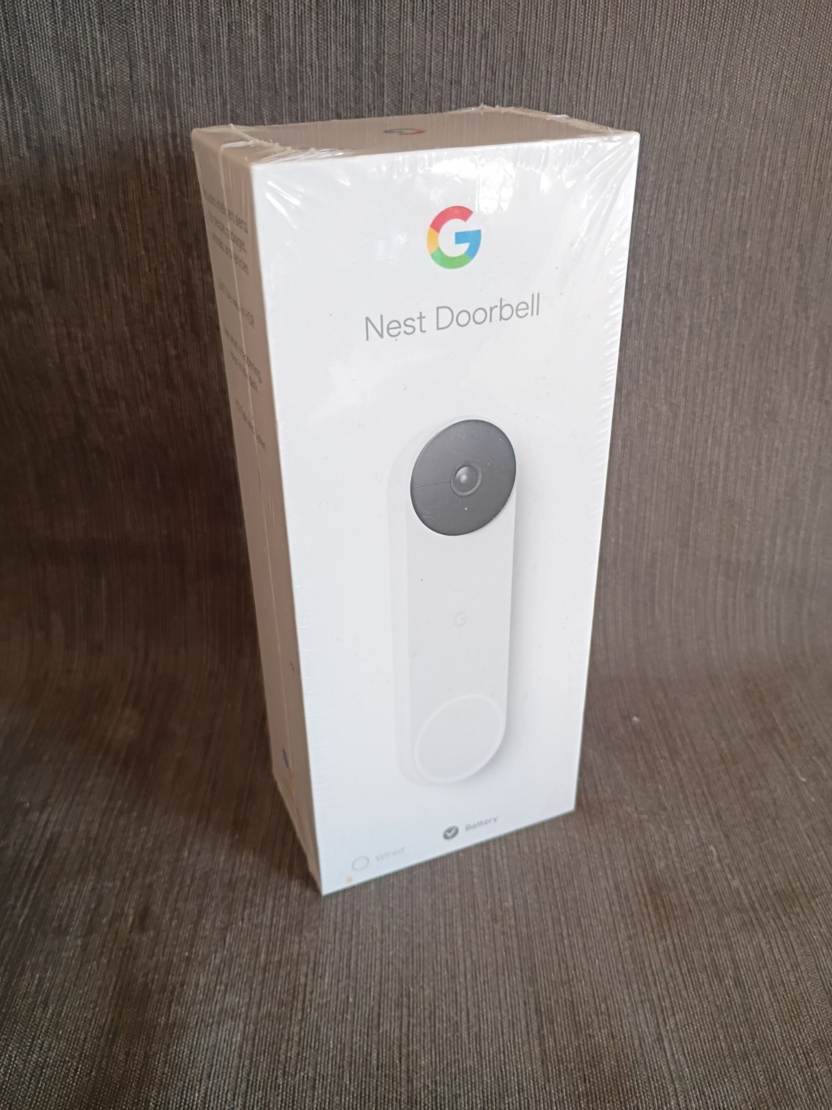 Google Nest Wi-Fi Video Doorbell - Battery Operated # GWX3T Snow White Colored