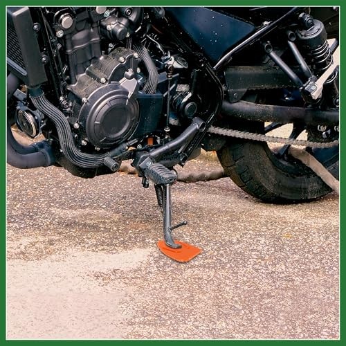 2pcs Motorcycle Kickstand Pad Support Plate Pad Parking Stand Side Stand