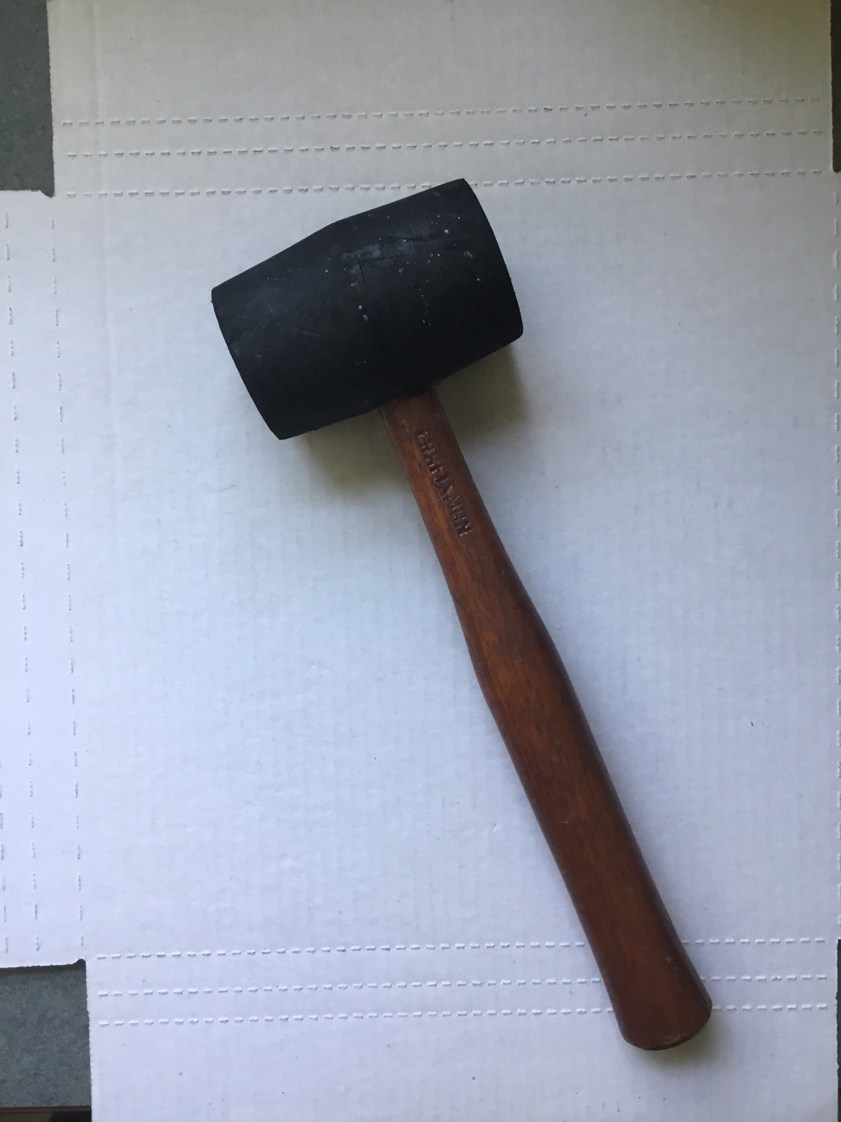 Craftsman 16 oz. Rubber Mallet Hammer with Wooden Handle 45787
