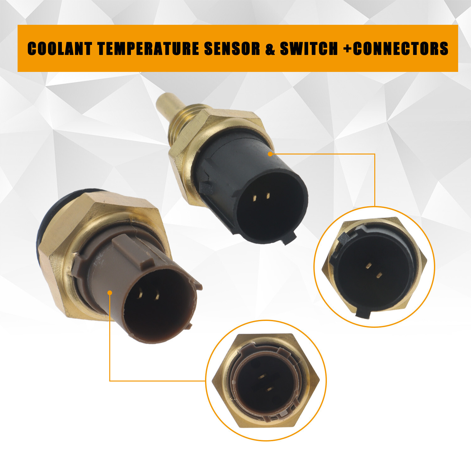 Cooling Fan Control Switch & Coolant Temperature Sensor with Wire Plug for CR-V