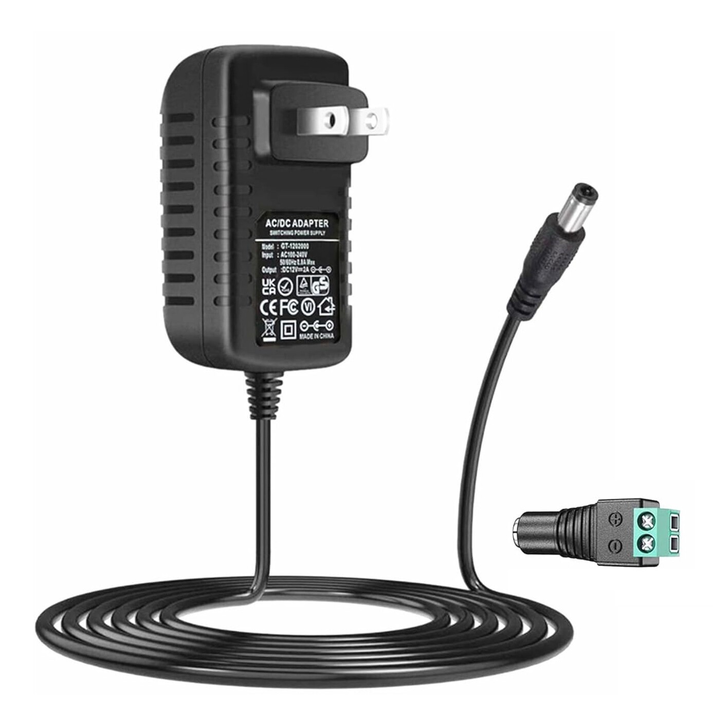 DC 12V 2A 2 Amp Power Supply Switch Adapter Transformer Charger For CCTV Camera