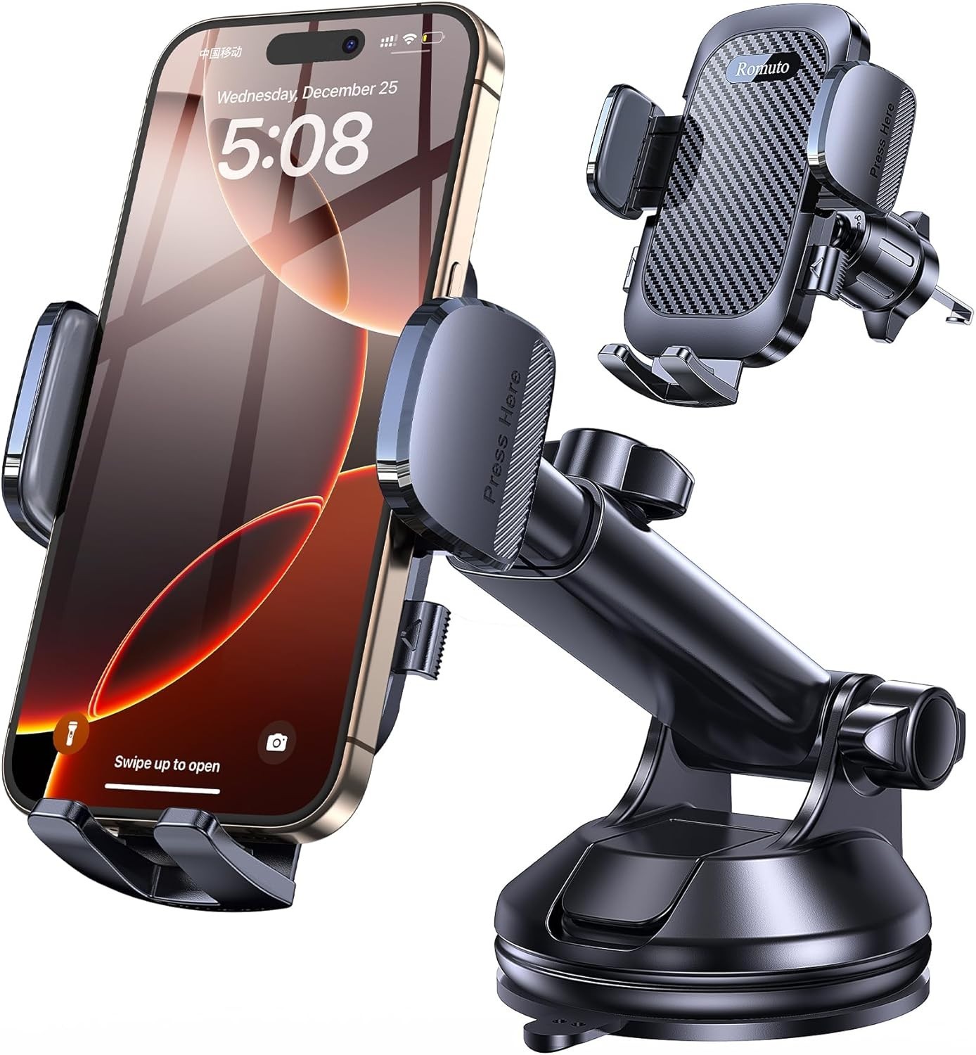 Phone Holders for Your Car Phone Holder Mount【Super Suction】 Cell Phone Mount