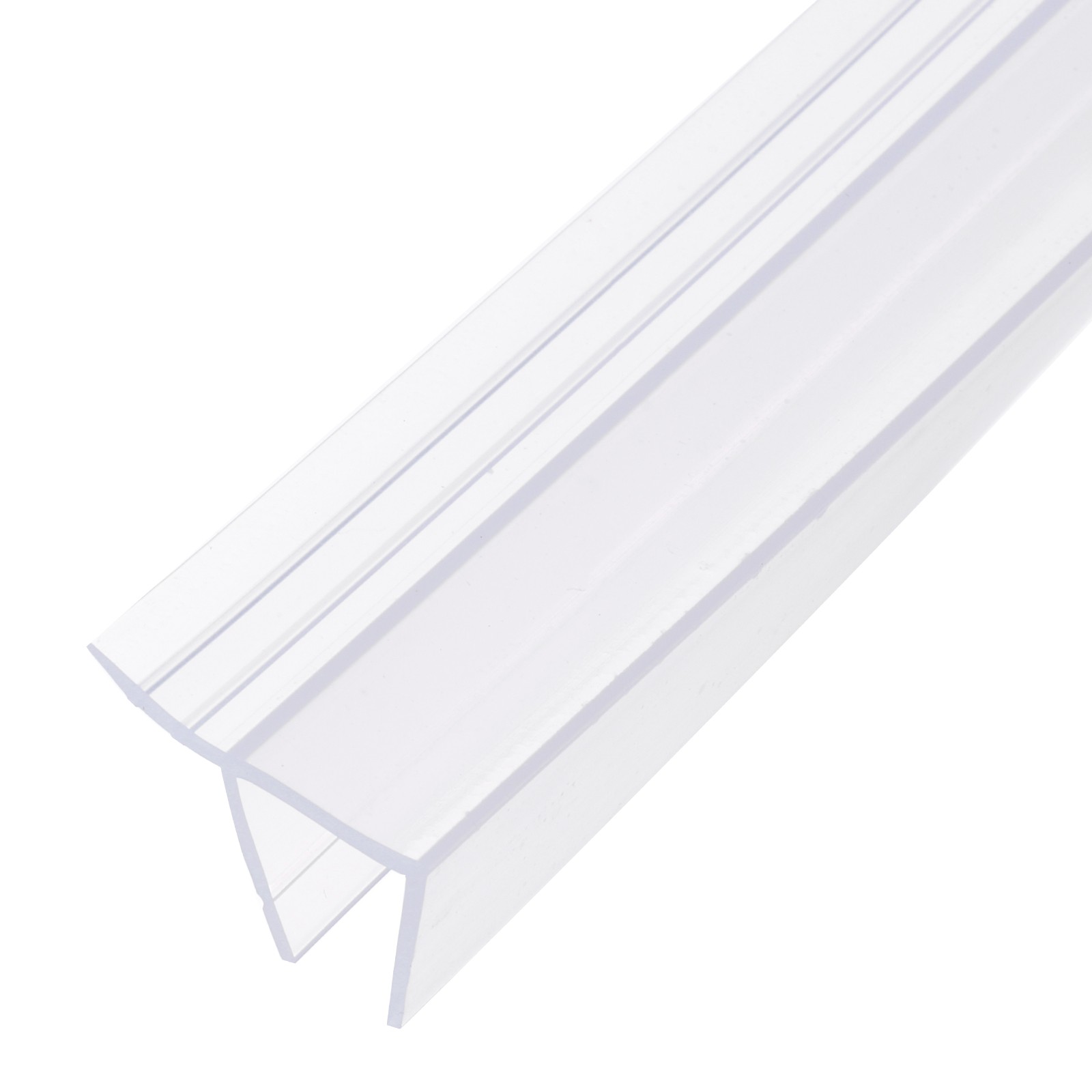 Shower Door Seal 86.5" Long for 1/4" Glass Widen F-Type Seal Strip, Clear
