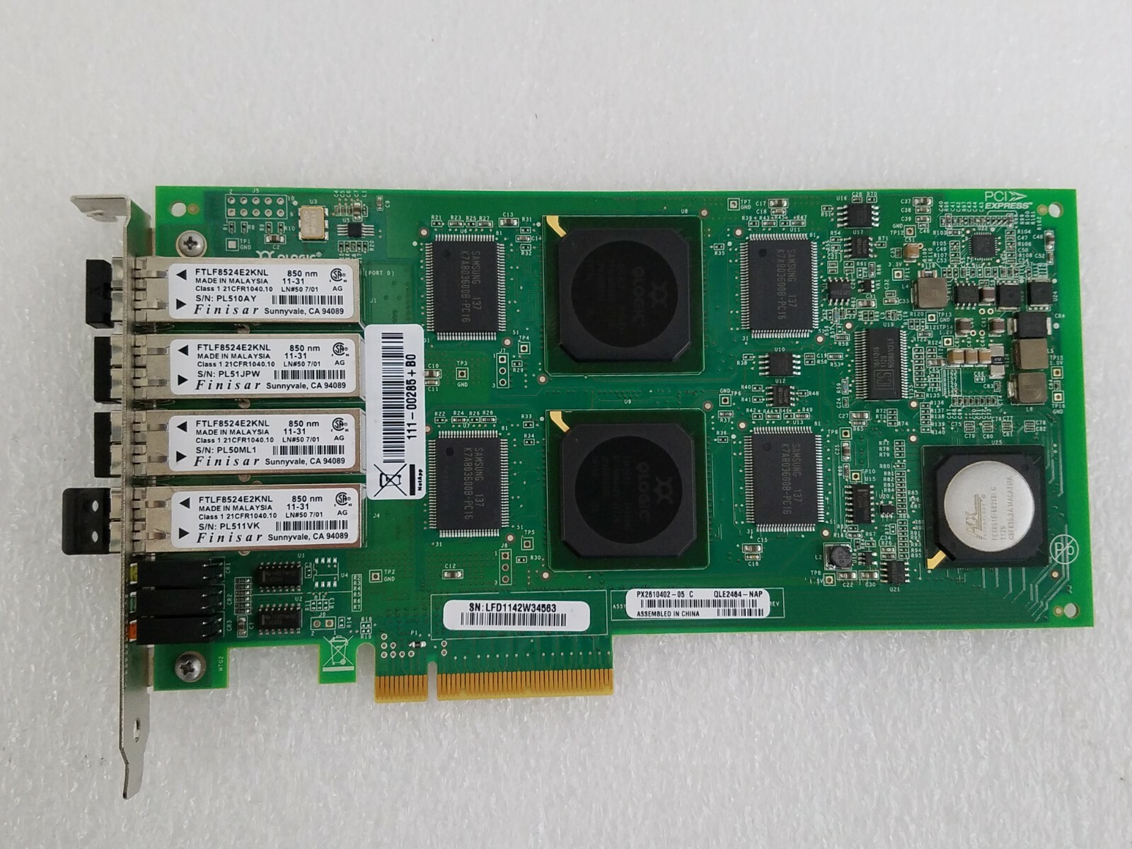 Qlogic QLE2464-NAP 4GB Quad Port Fiber Channel Adapter PCI Express