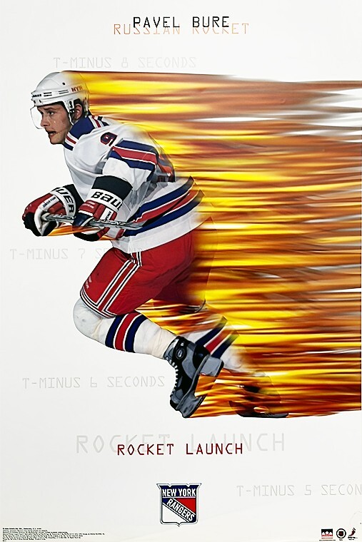 -Sealed- 2002 -PAVEL BURE- STARLINE 9111 New York Rangers NHL Hockey Poster