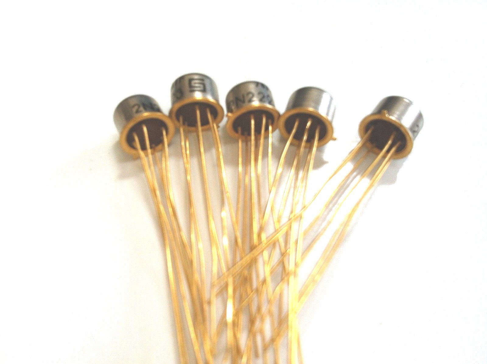 LOT OF 10  2N2223  DUAL MATCHED NPN Transistors Metal Case