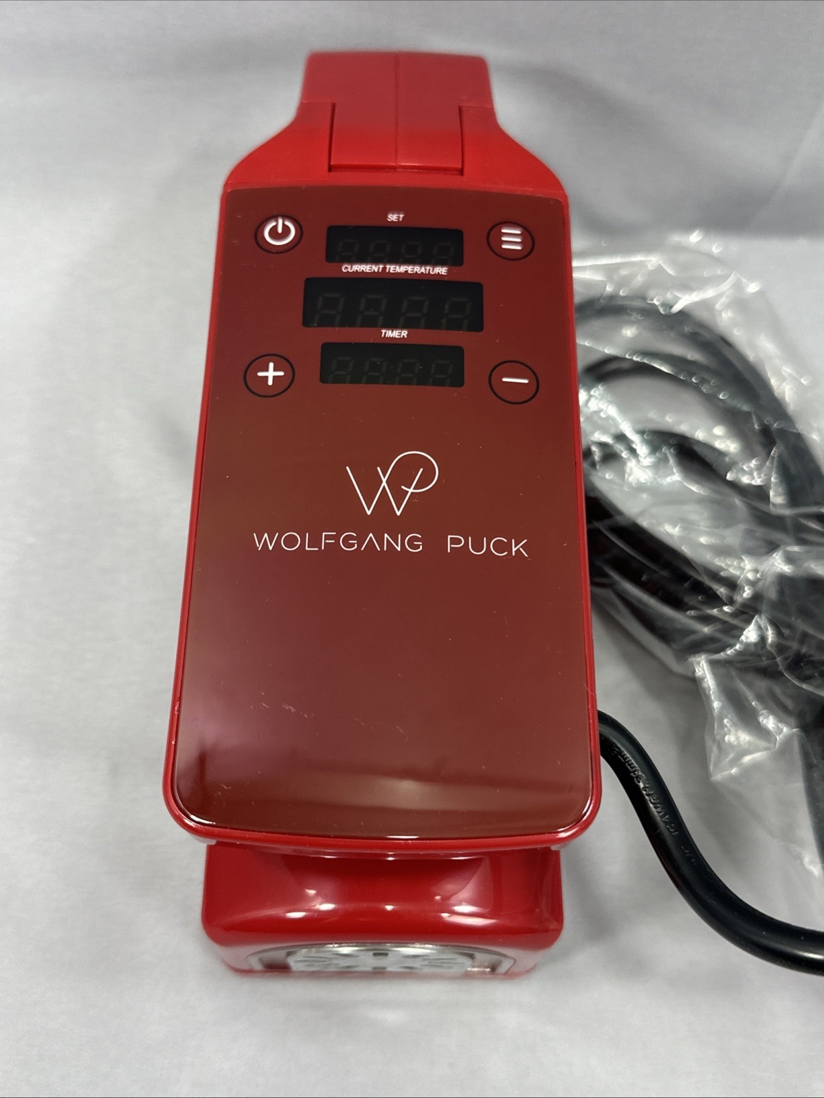 Wolfgang Puck Compact Clip ‎️‍‎️‍Sous Vide Precision Cooker Inversion Red