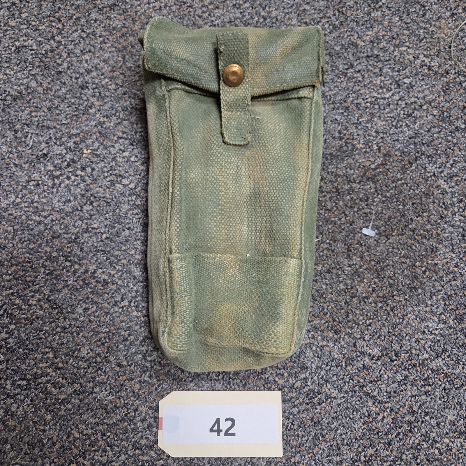 WW2 British P37 Ammunition Magazine Pouch Webbing Equipment Blanco (42)