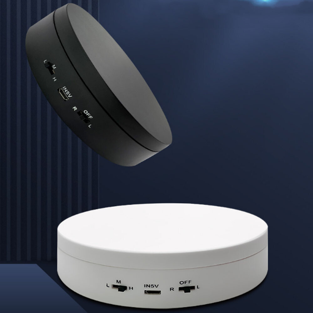 360° Rotating Turntable USB Electric Turntable Jewelry & Cosmetics Display Stand