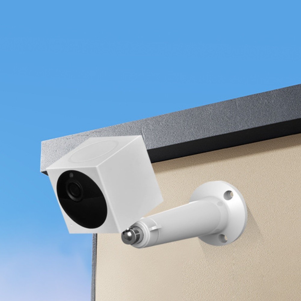 Solar Panel Camera Wall Mount 2pcs Adjustable ABS Brackets for Outside Use