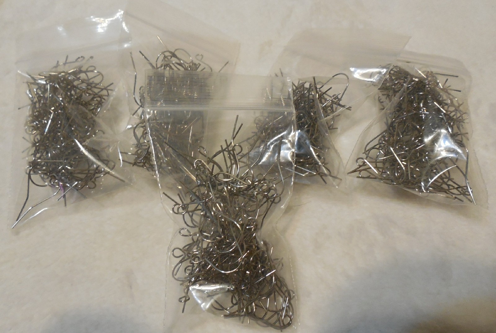 500 pcs Ear Wire Stainless Steel 3/4" Basic Fish Hook with Loop Earrings Dangle