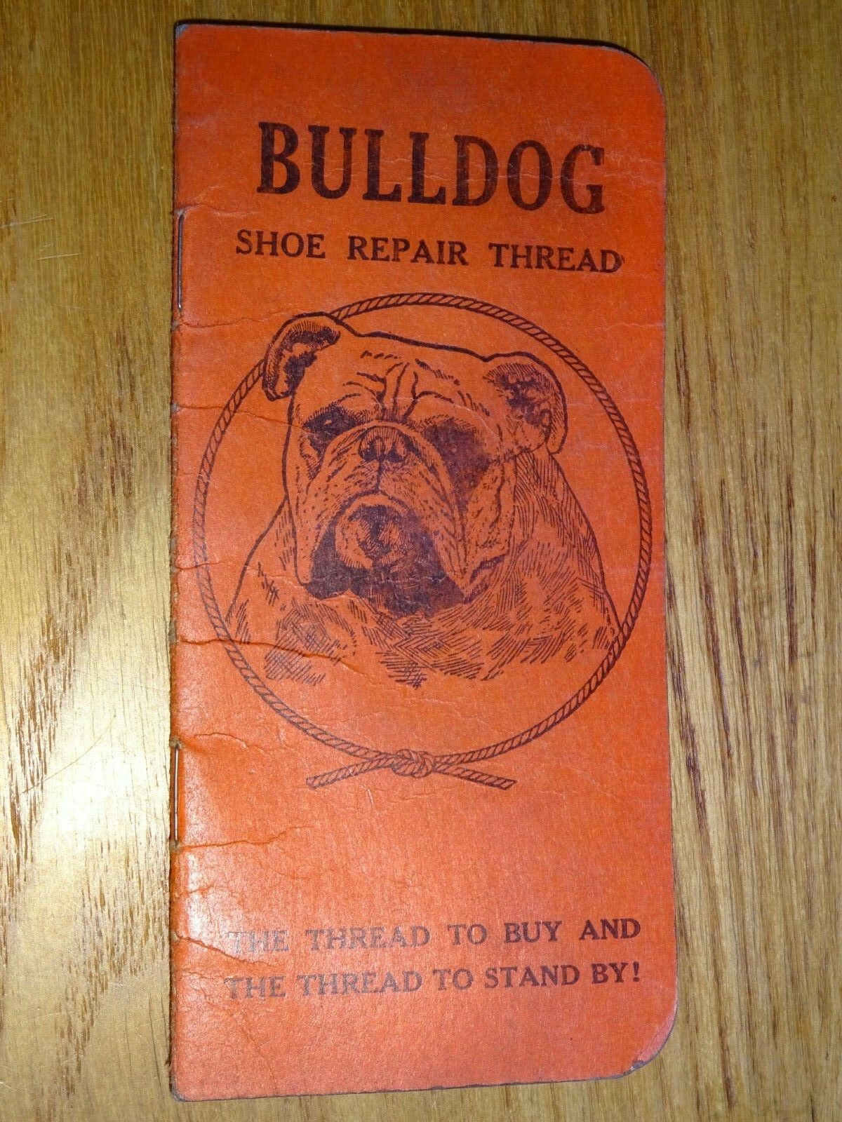 1946 Bulldog Shoe Repair Thread Pamphlet Memo Pad with Calendar