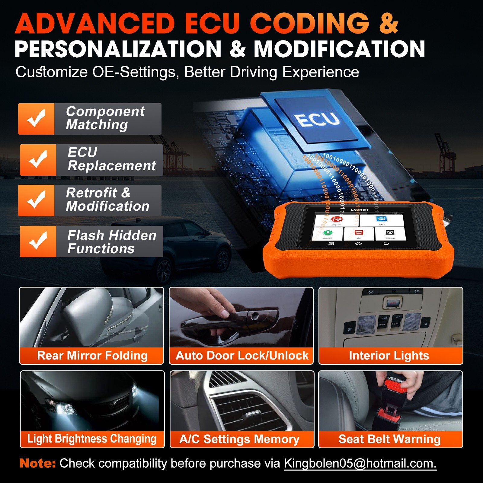 LAUNCH Creader Elite 2.0 for BMW / Mini OBD2 Scanner Key Active Test Programming
