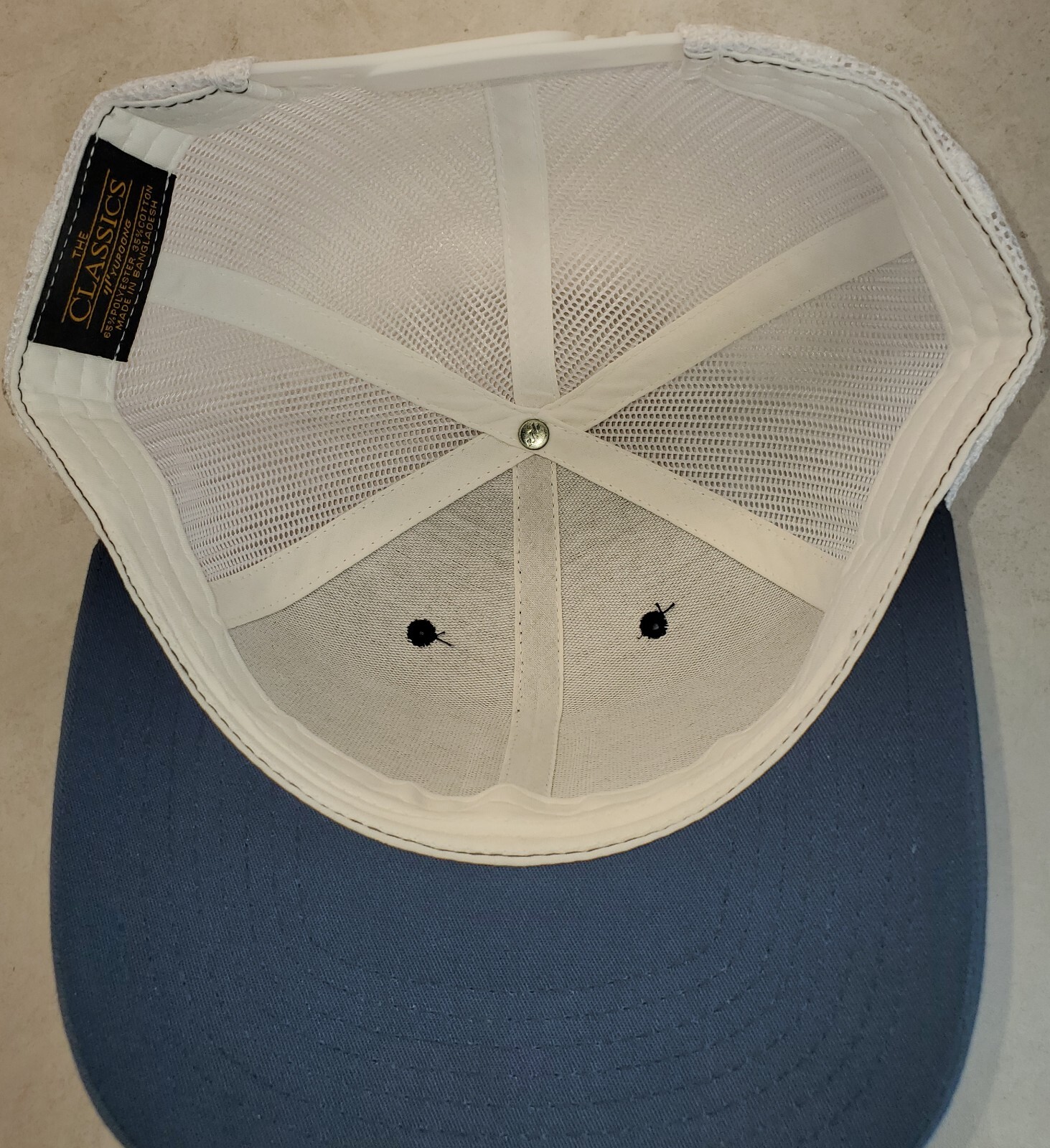Ford Truck Patch on Yupoong 6606 Classics Trucker Hat Snapback Navy/White