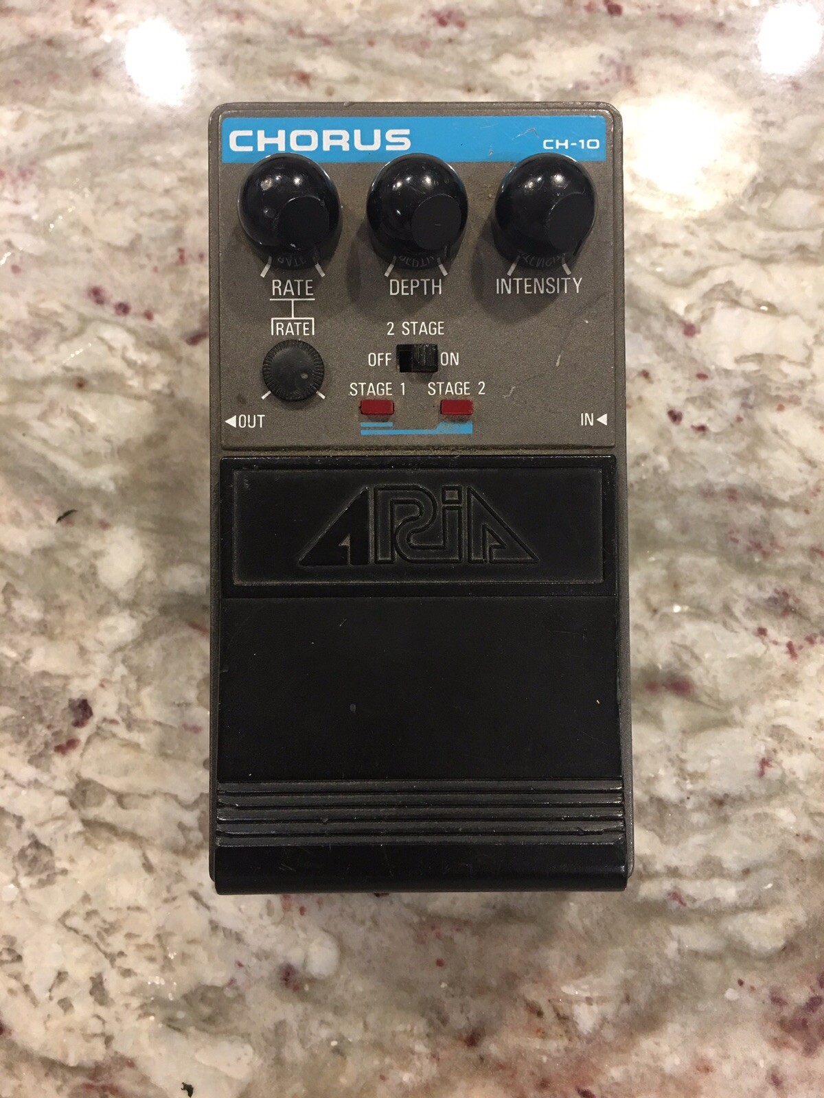 Aria CH-10 Dual Stage Analog Chorus Rare Vintage Guitar Effect Pedal MIJ Japan