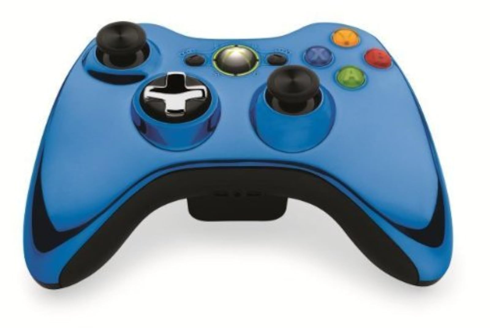 Microsoft OEM Wireless Controller Chrome Blue For Xbox 360 Very Good 1E