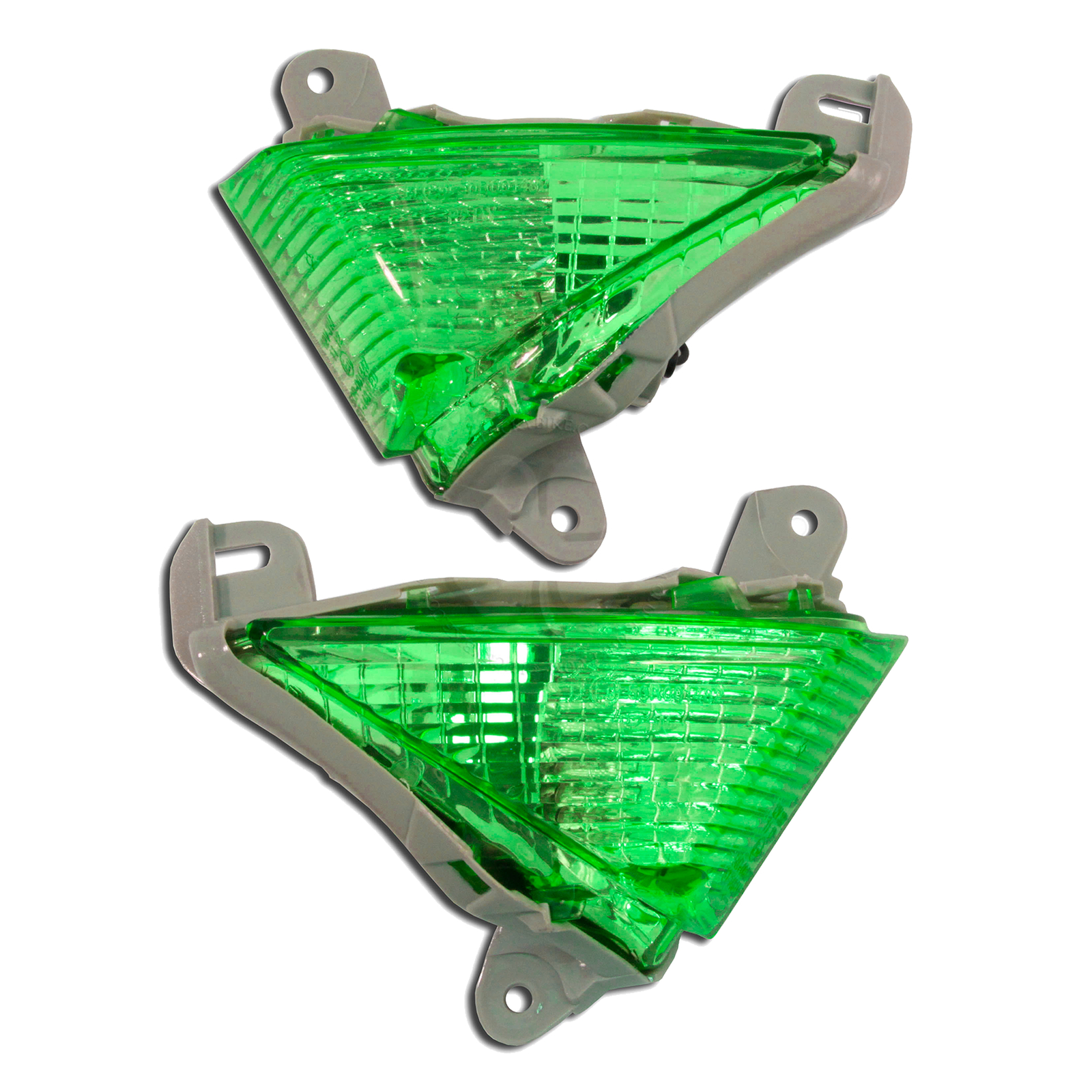 Green NoCut For Kawasaki Ninja Euro Light ZX 6R 10R 14 Front Turn Signal Marker