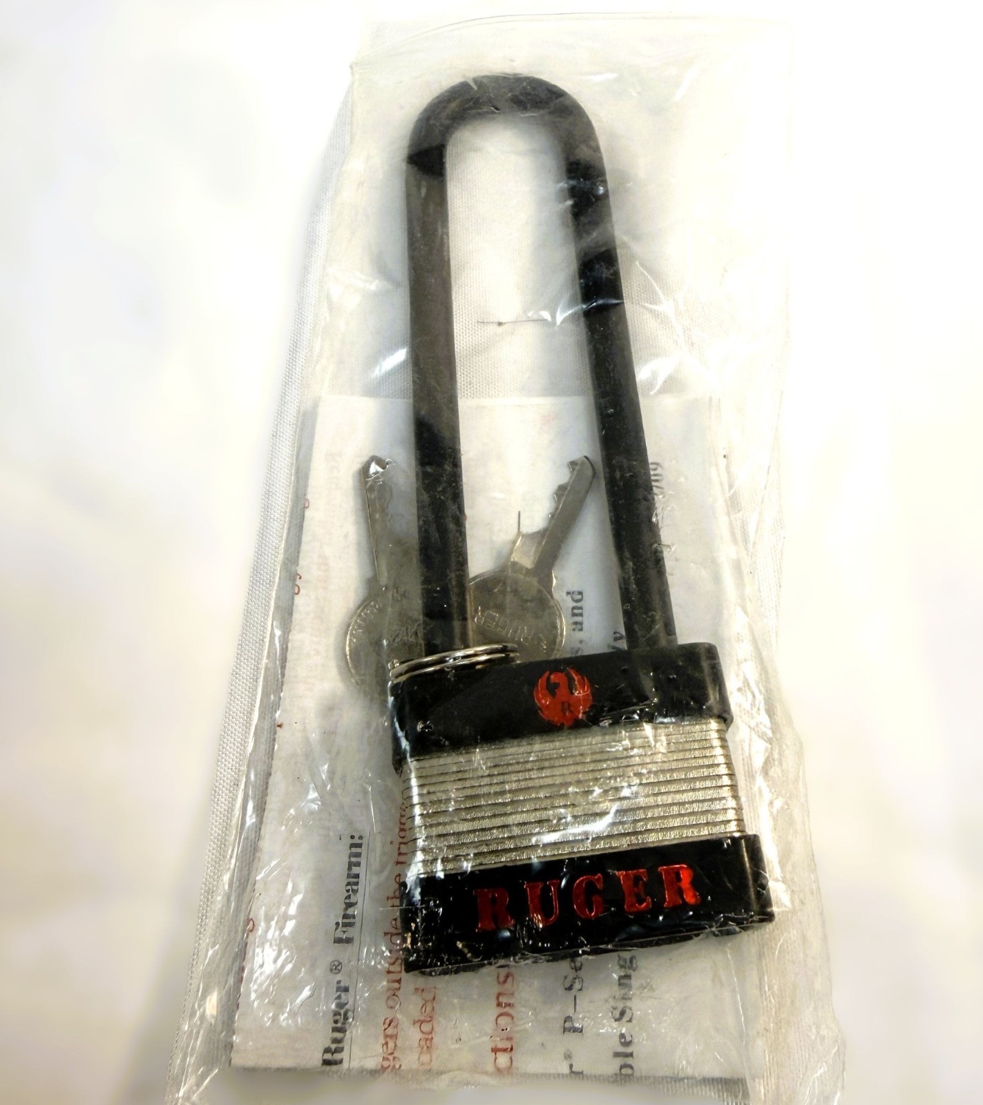 Ruger 5050 Key-Operated Firearm Lock with Instructions & 2 Keys