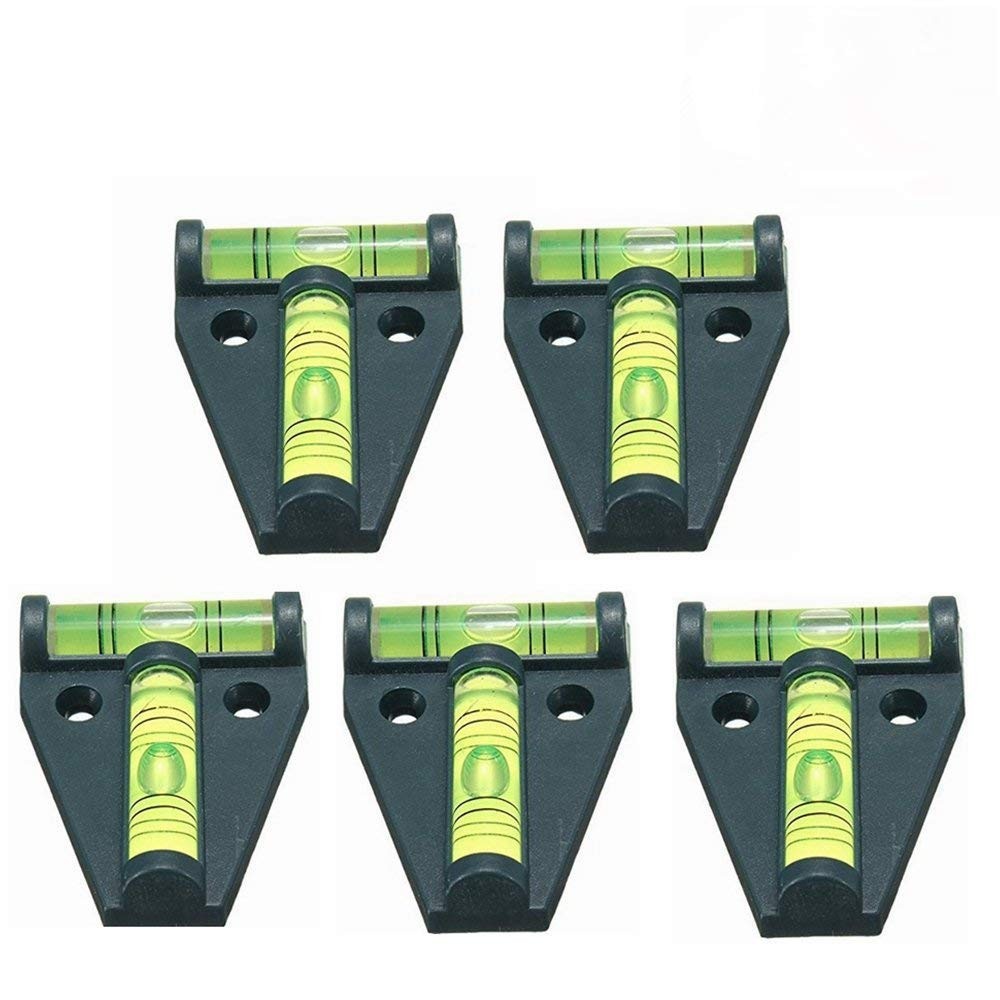 5x RV T Level, Cross Check Bubble Level for Leveling, Tripods, Black