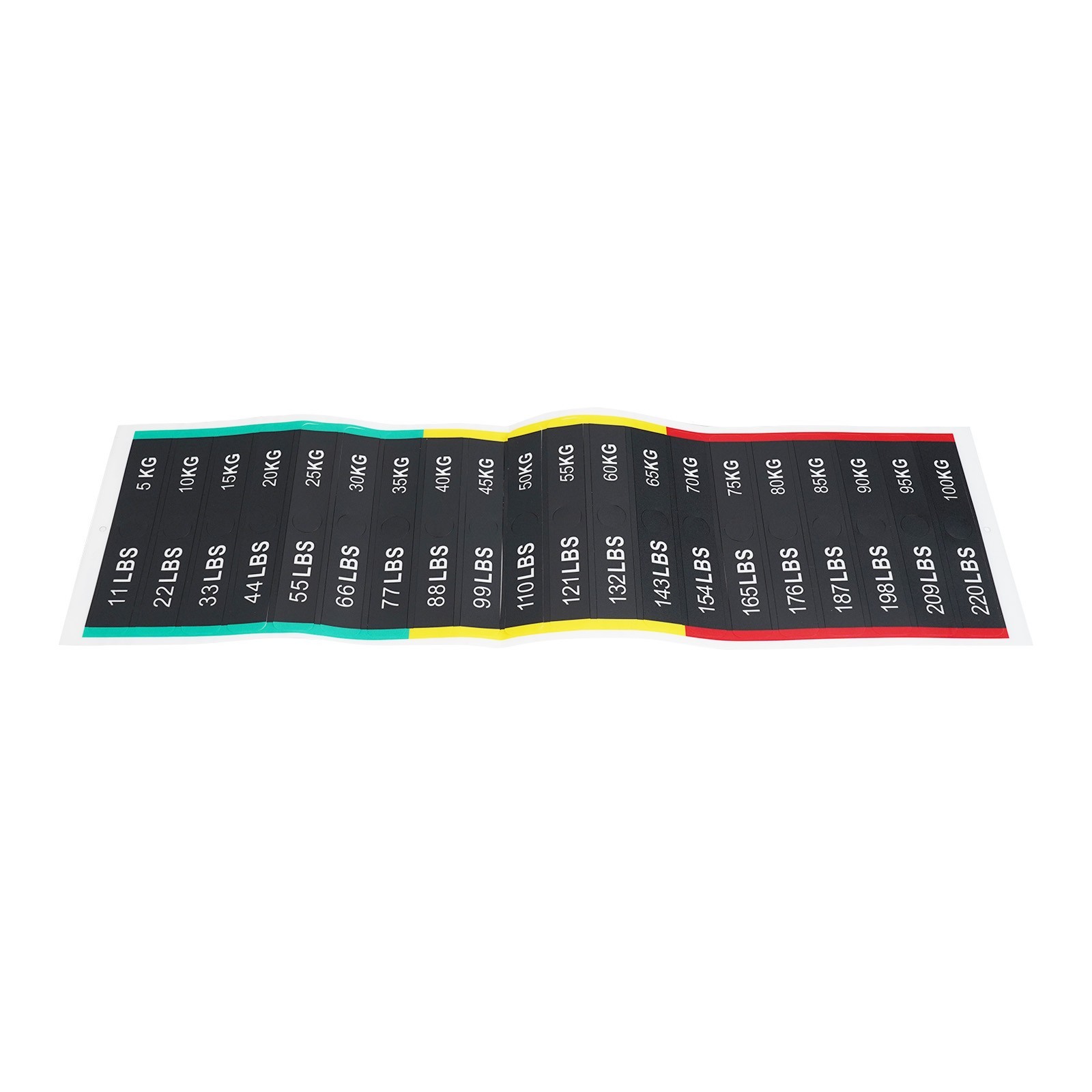 Upgrade Your Workout Session with Clear Weight Identification Stickers