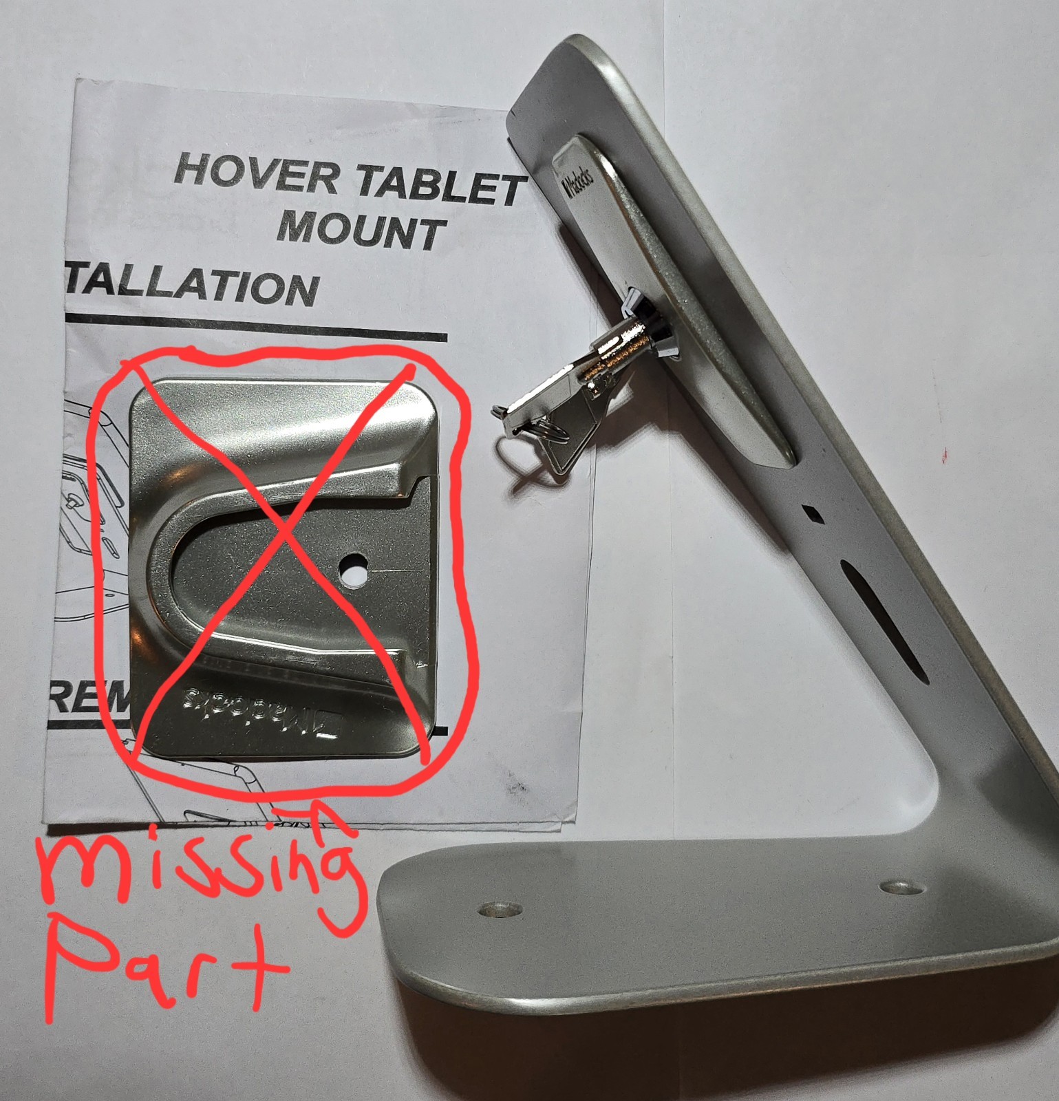 CompuLocks Tablet Phone Stand *MISSING PART READ* Holder Universal Display Mount