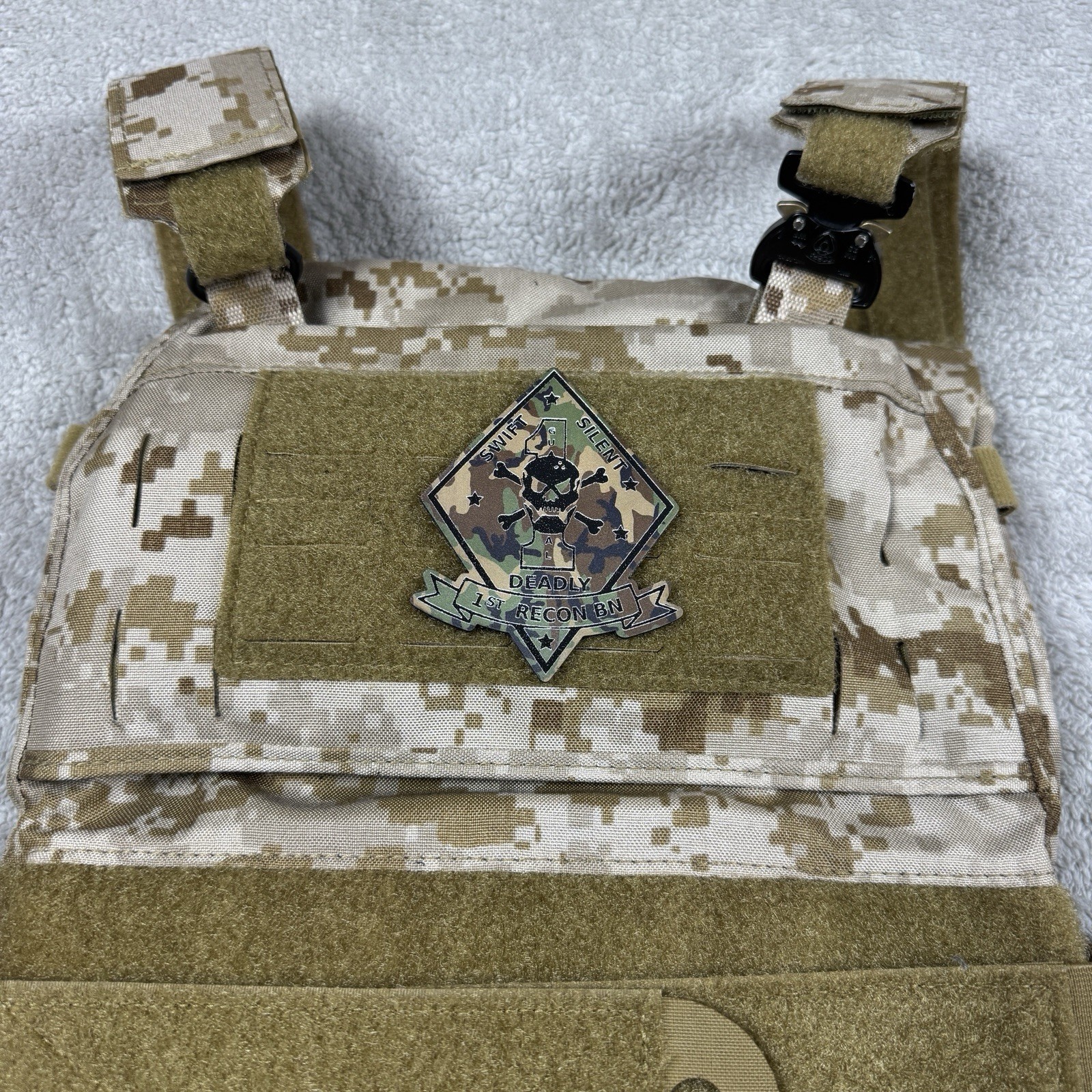 Leather 1st Recon Battalion Patches