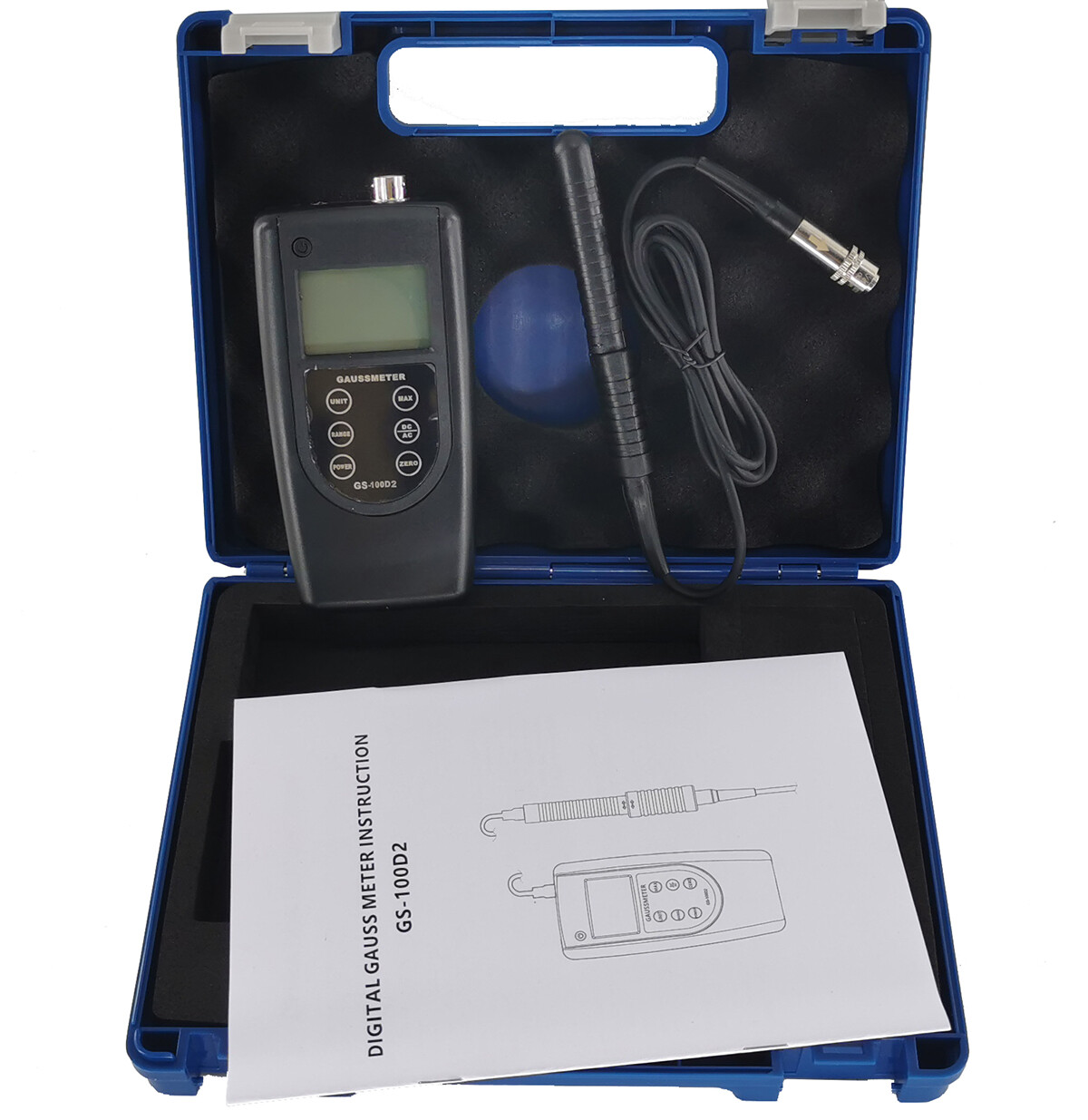 Digital Gauss Meter Tester Gaussmeter Tesla Meter AC DC Magnetic Field Tester