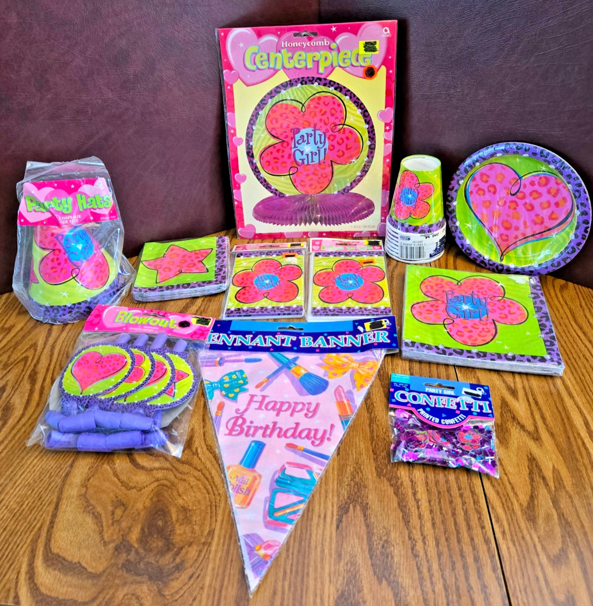 vintage 2001 Party girl party supplies teen girls preteen   YOU PICK ONE All NEW