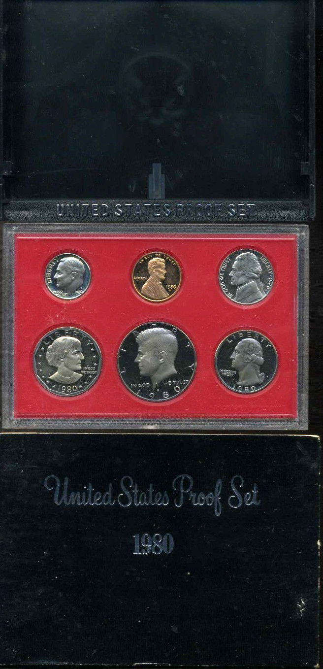 1980 S PF Proof Set U.S. Mint Original Government Packaging OGP COIN SET#8644