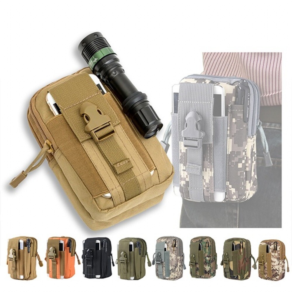 Military Molle Pouch Tactical Belt Waist Bag Outdoor Sport Waterproof Phone Bags