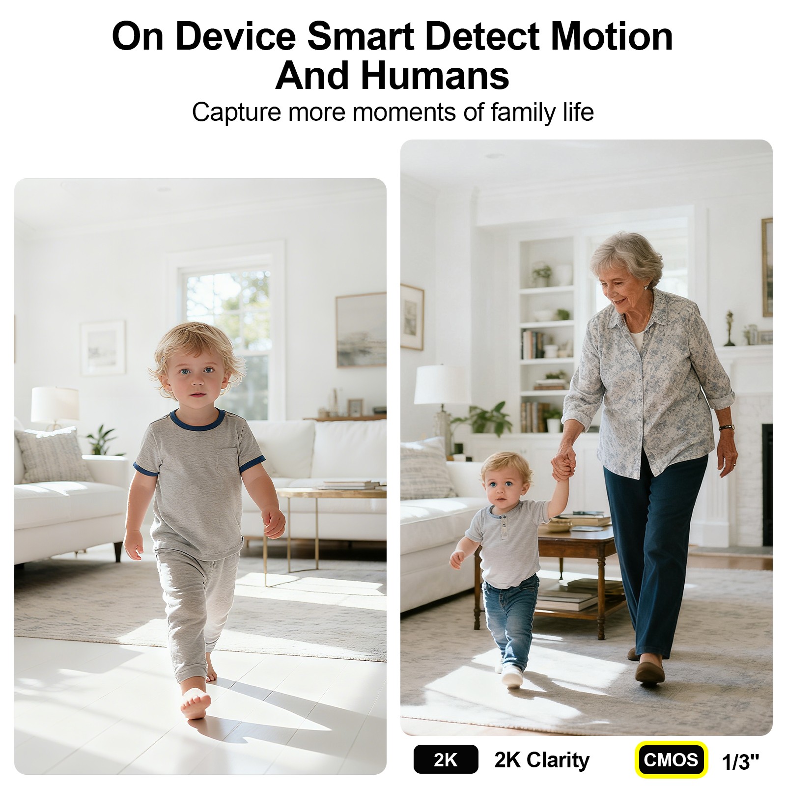Wireless 5G WiFi Security Camera System 2K Smart PTZ Indoor Night Vision Camera
