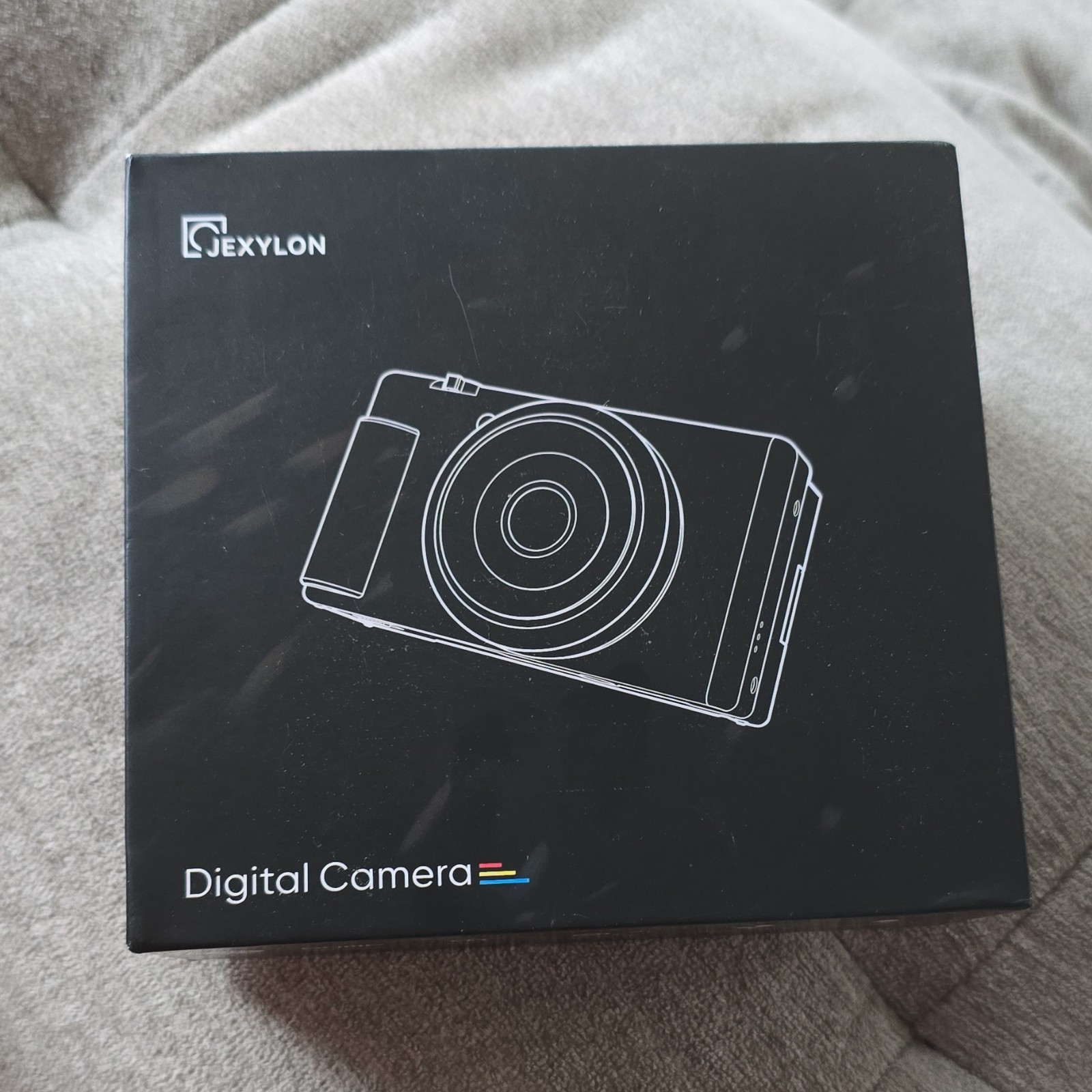 Jexylon 5K UHD Compact Digital Camera 80MP 18x Zoom Flip Screen Black
