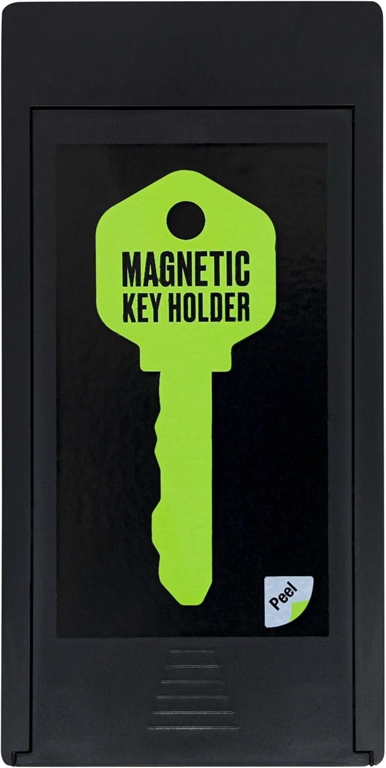 Large Weather-Resistant Magnetic Key Case for Secure Spare Key Storage