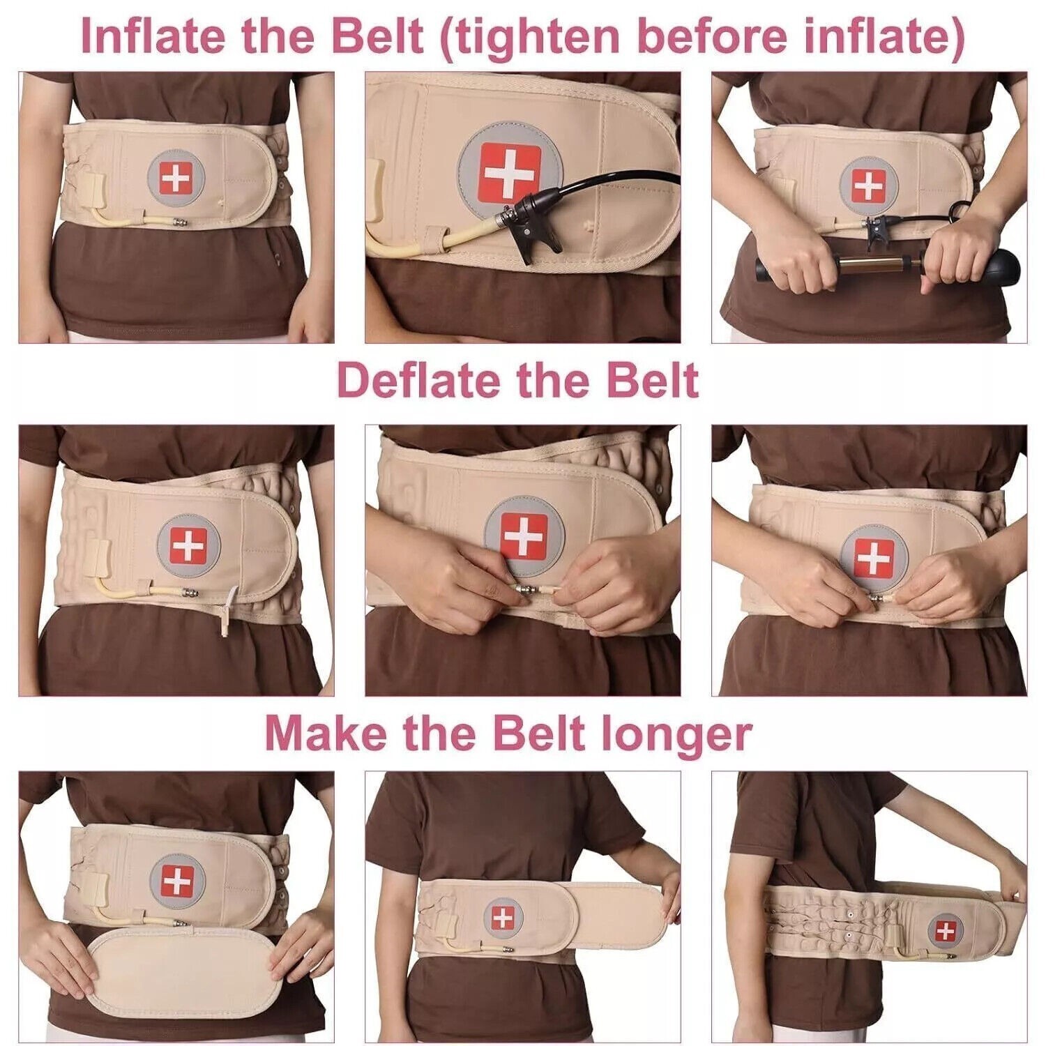 Spine Decompression Back Belt Lumbar Support for Lower Back Pain Relief